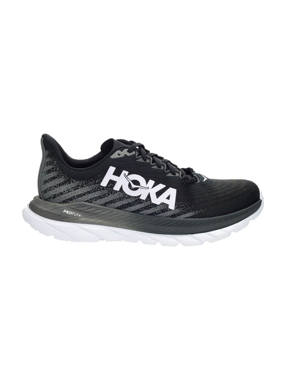Hoka Black and White Performance Running Shoe